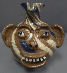 Stunning AV Smith Swirl Face Pitcher