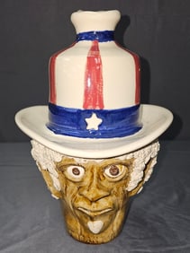 2008  Steve Turpin Uncle Sam Face Jug