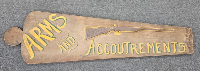 Arms & Accoutrements Wooden Trade Sign