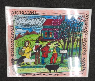 Alpha Andrews Folk Art Drawing