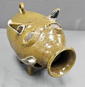 Rare Wayne Hewell #7 Folk Pottery Wild Boar