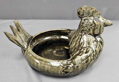 Fine John Meaders Folk Pottery Chicken