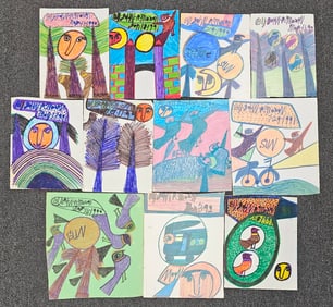 Outstanding John R. Mason Folk Art