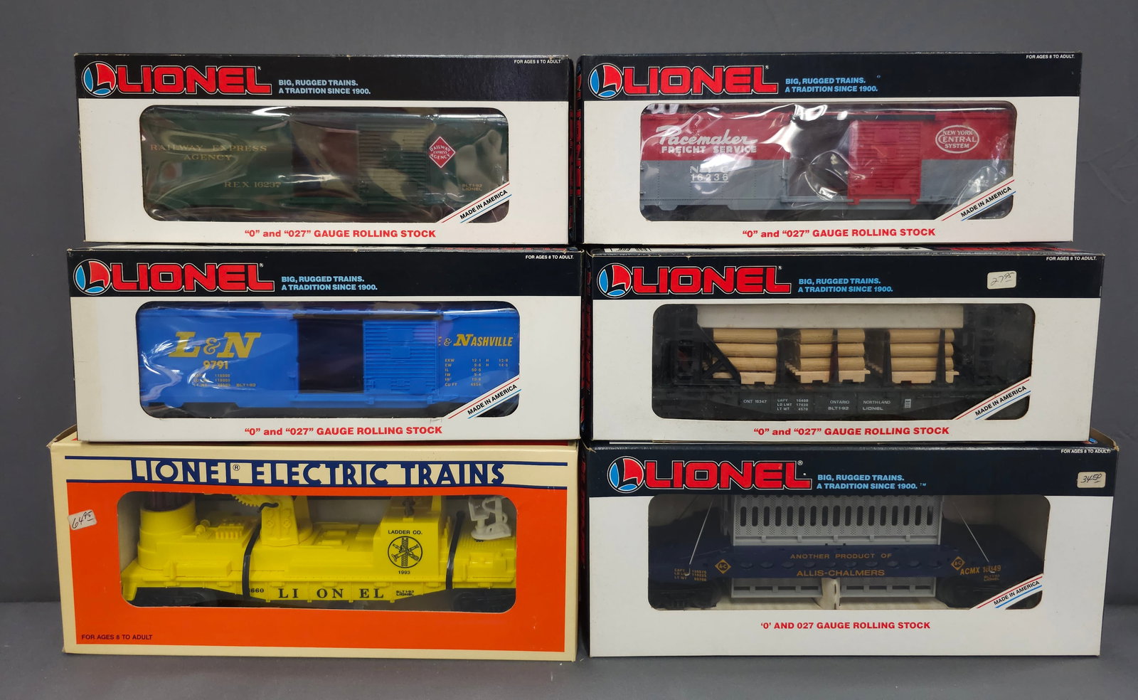 Lionel Rolling Stock Car Lot 6 (NIB) Modern Era, O Gauge. Lionel Rolling Stock Car Lot 6 (NIB) C - 9 (1 of 2)