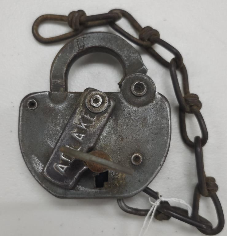 L & N Railroad Adlake Lock W/ Key (1 of 2)