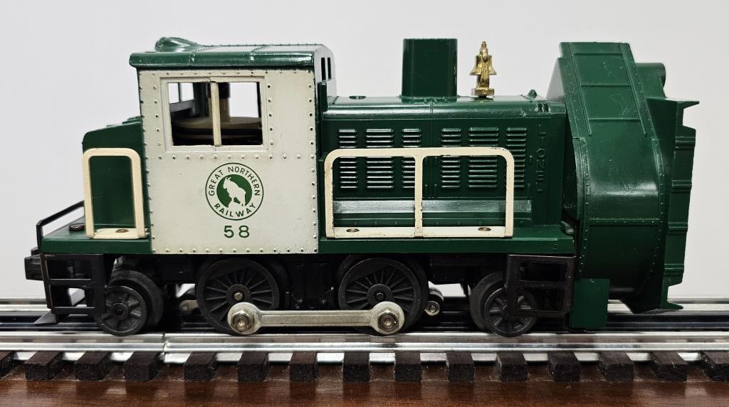 Lionel Postwar No. 58 Great Northern Snowblower: Lionel Postwar No. 58 Great Northern Snowblower, tested and working. One window strut is cracked. C-6+