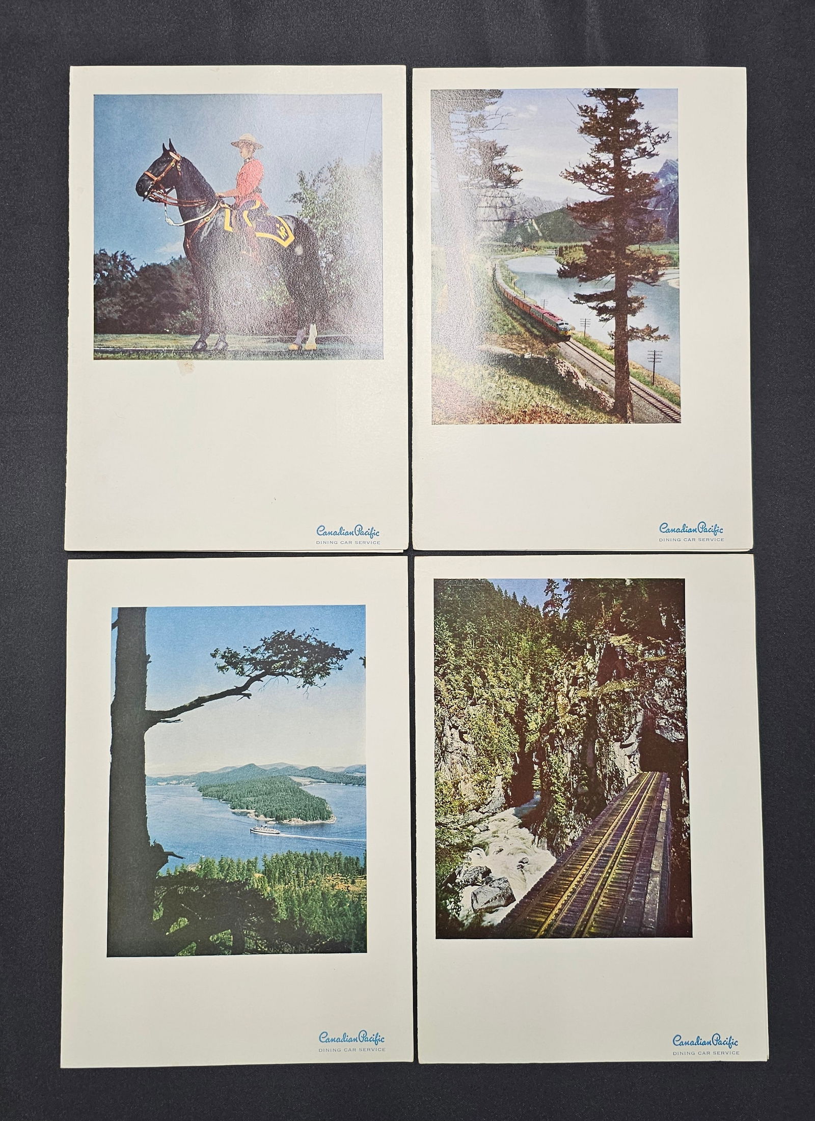 Lot of Four 1950s Canadian Pacific Dinning Car Menus (1 of 5)