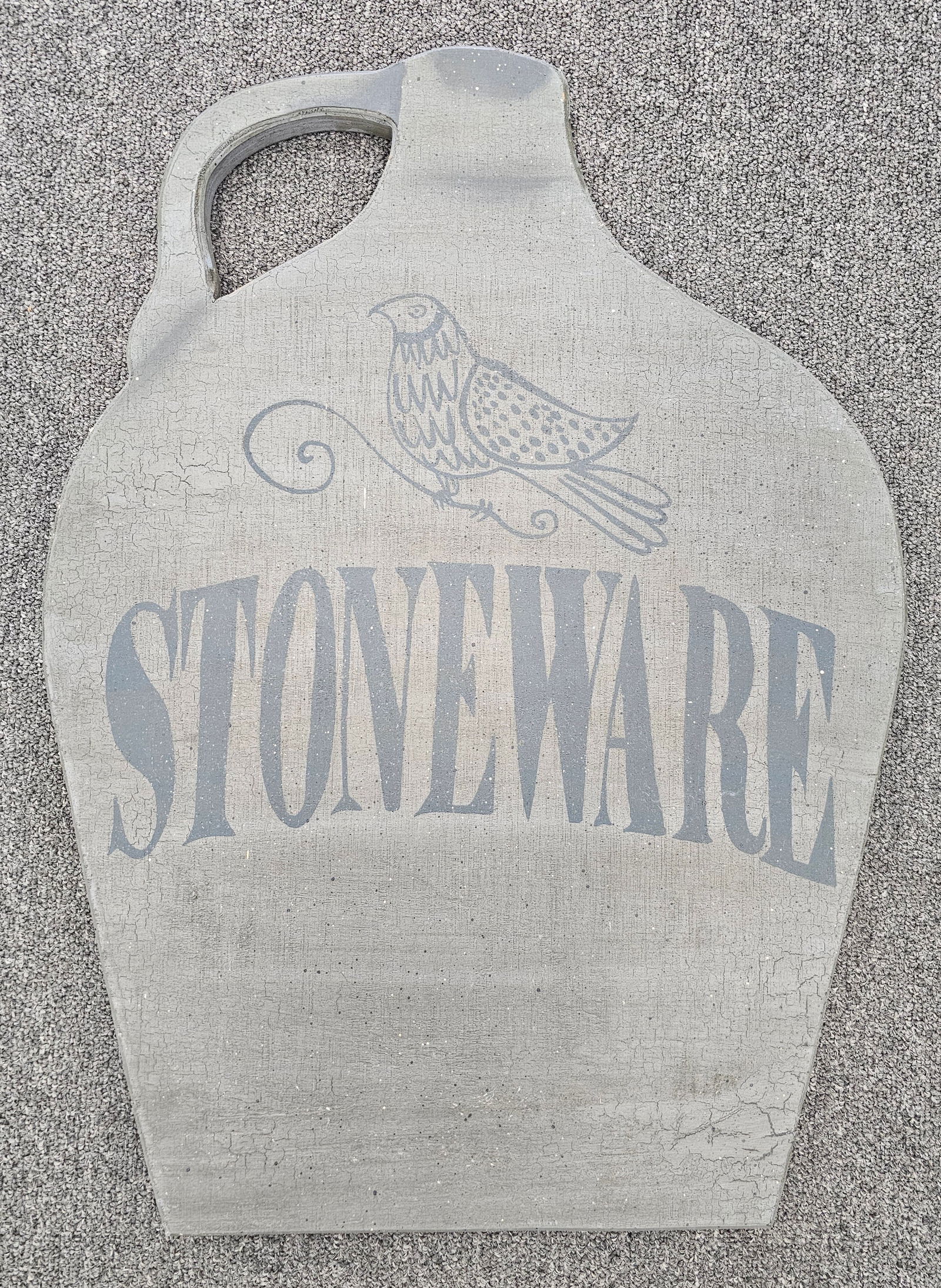 Fine Stoneware Wooden Trade Dealers Sign (1 of 2)