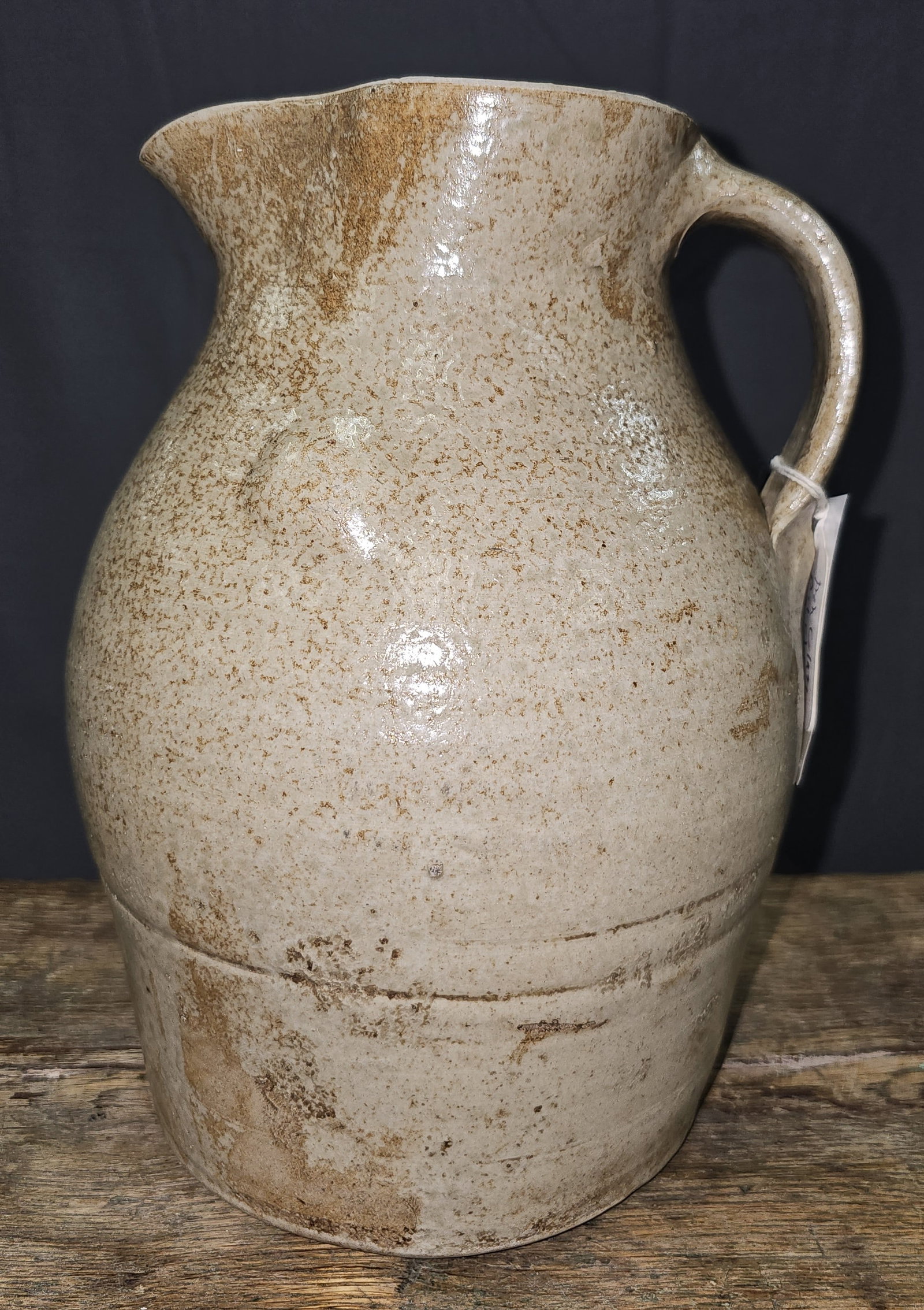 Fine Andrew Jackson Rye 1gal Pitcher: Stellar Hamilton County, Alabama One Gallon Andrew "Jack" Jackson Rye 1860's Jar Born 1836 ( Tennessee ) - 1910 Hamilton-Marion Co. Alabama. Circa: 1860s.Glaze: Ash glaze. Condition: One insignificant