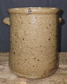 Rare Cleburne. Co Martin Eckerbush Lug Handled Jar