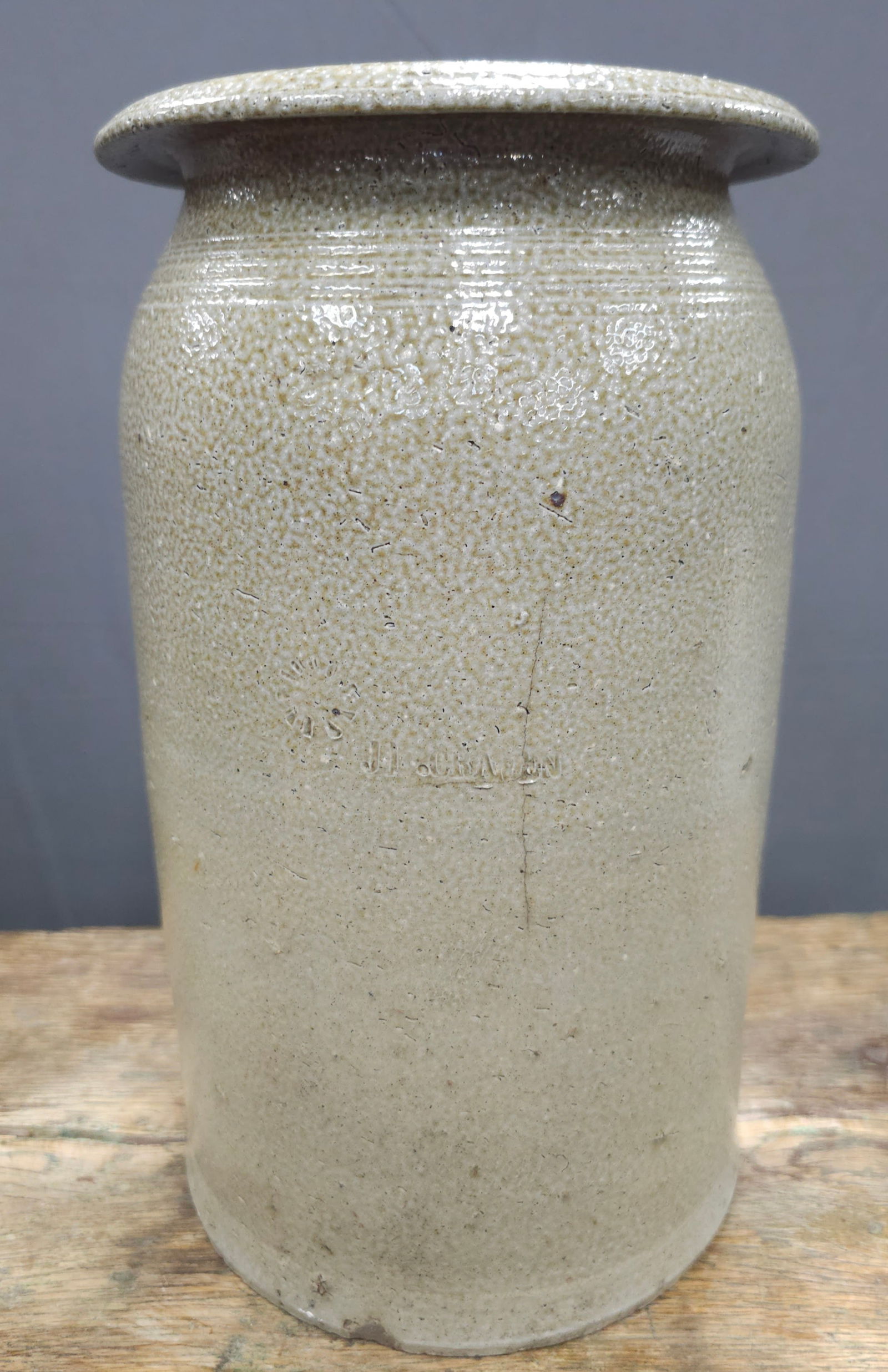 Signed JD Craven 1850s North Carolina Jar (1 of 4)