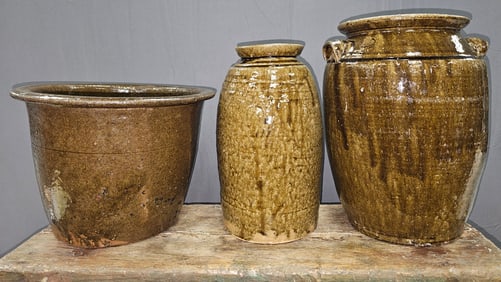 Catawba Valley Pottery Lot of 3
