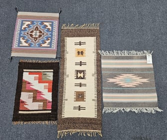 Vintage Navajo Rug-Textile Lot of Four