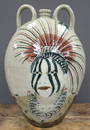 Michel Bayne Indian Warrior Decorated Jug