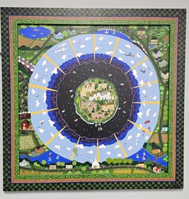 Dorethey Gorham Folk Art Painting In Gods Eye View