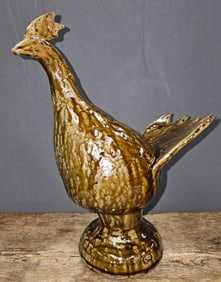 #1 Shelby West Folk Pottery Rooster 2005