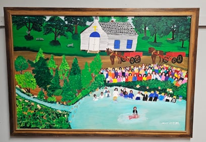 Fine Mary Greene Folk Art Painting