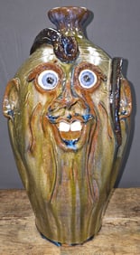 Fine Steve Turpin Snake-Face Jug