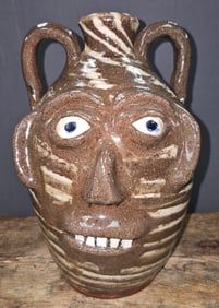 Burlon Craig Double Handle Swirl Face Jug