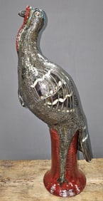 Early Marvin Bailey Folk Pottery Turkey Figural