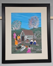 Fine Annie Wellborn Folk Art Painting