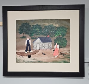 Great Annie Wellborn Folk Art Painting