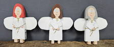 Tubby Brown Folk Art Mini Angel Cut Outs