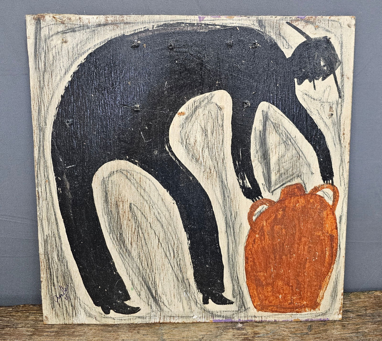 Fine Steven Chandler Folk Art Georgia Mud Painting (1 of 2)