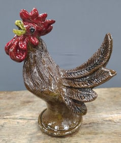 Dwayne Crocker Folk Pottery Rooster