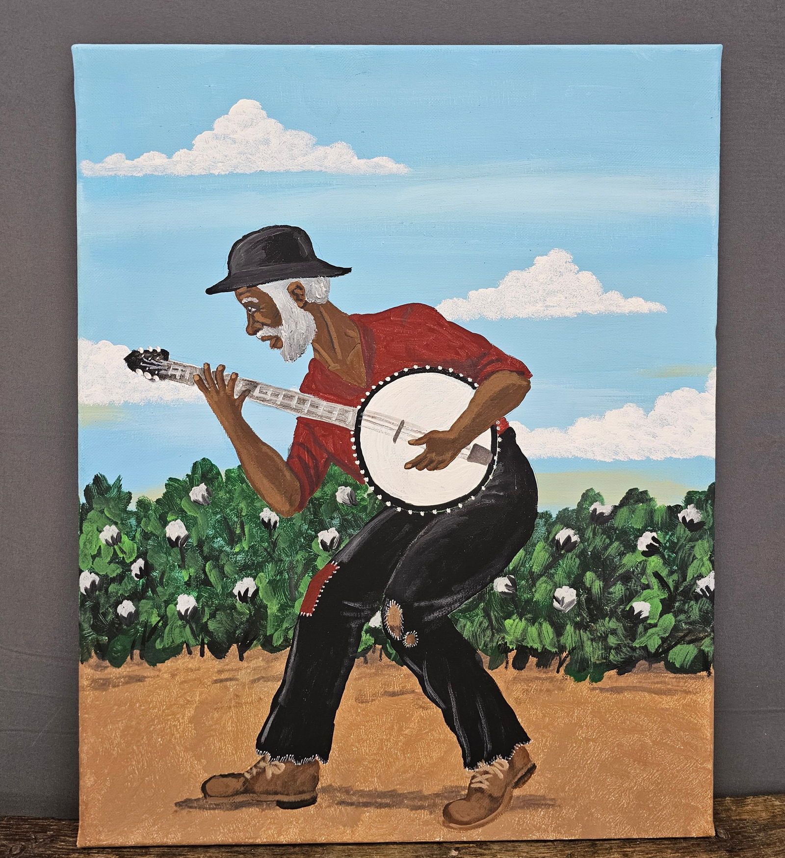Richard Roebuck Folk Art Painting (1 of 2)