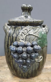 Clete & Billie Meaders Grape Decorated Cookie Jar