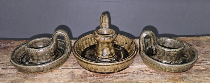 Lanier Meaders Clete & Bille Meaders Candle Sticks