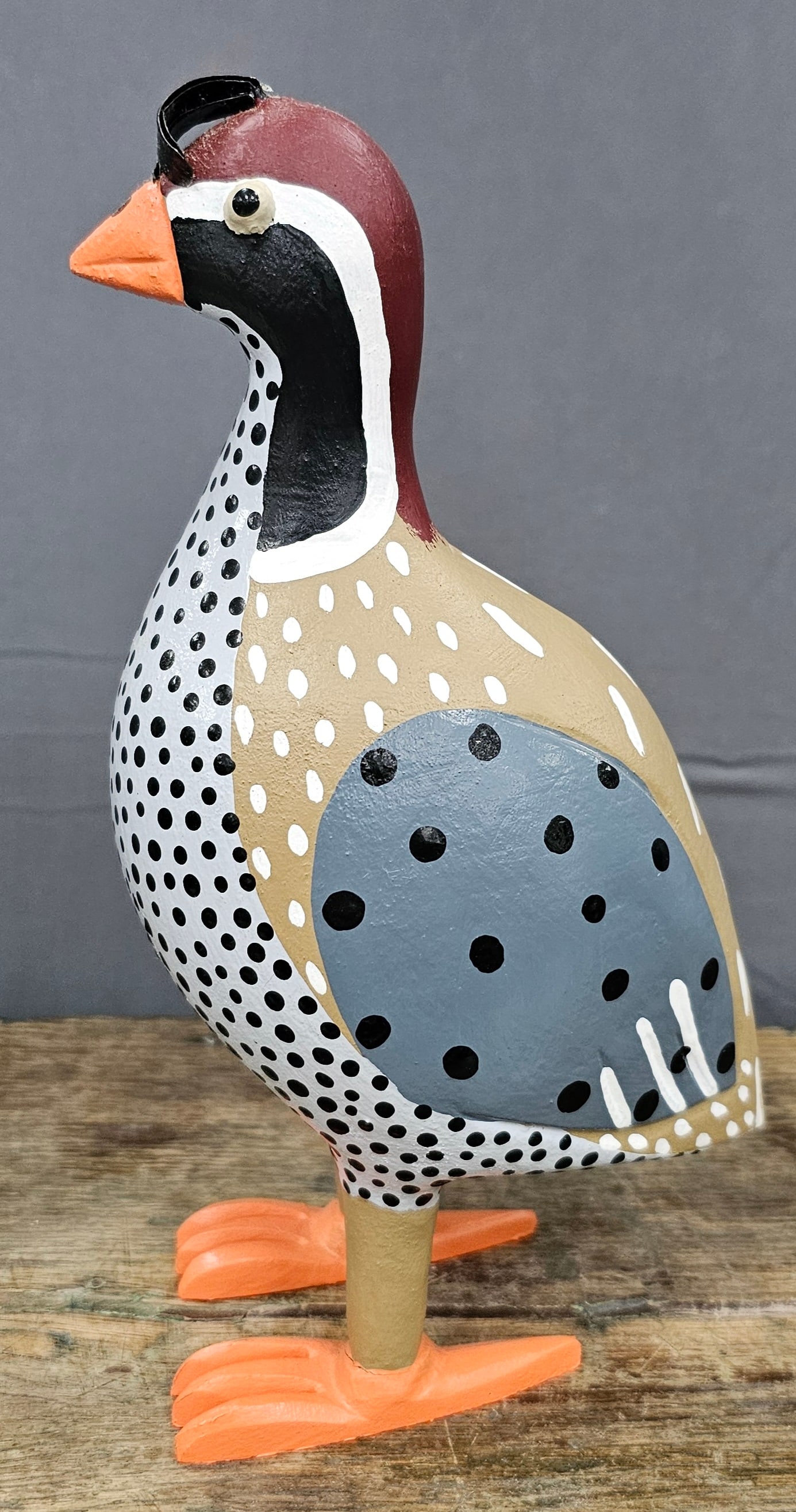 Twyla & Lonie Money's Folk Art Quail Figure: Signed Twyla & Lonie Money's Folk Art Quail Figure that is in outstanding collector grade condition with strong eye appeal. Standing: 8 1/8" Tall