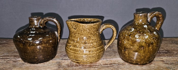 Rare Arie Meaders Mini Jug & Pitcher Lot