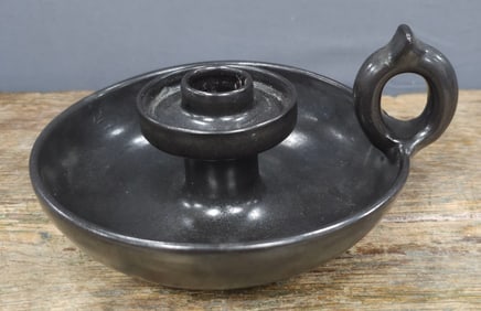 Signed WJ "Bill" Gordy Charcol Candle Holder