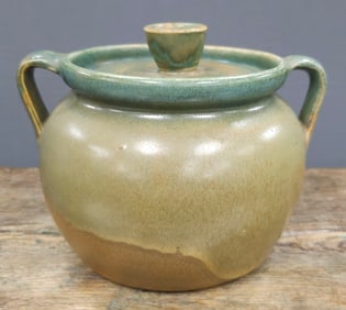 Fine WJ "Bill" Gordy Multi Glazed Bean Pot