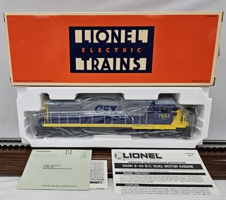 Lionel CSX-DASH 8 40-Diesel Engine (NIB)