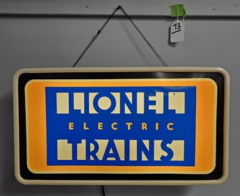 Rare Lionel Trains Dealer Light-Up Sign (NIB)