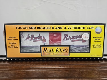 MTH Atlanta Braves Box Car O- Gauge C-10