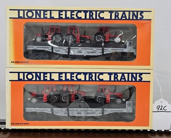 Lionel Flatcar with Farm Tractors Lot of Two (NIB)
