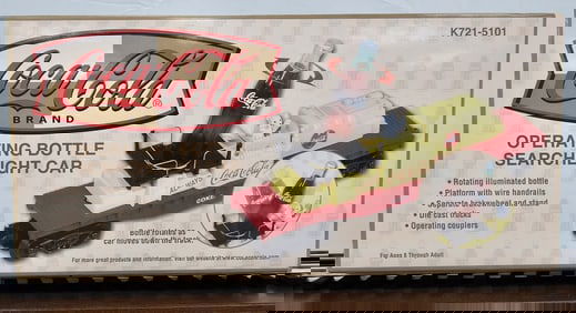 K-Line Coca Cola Operating Bottle Searchlight Car