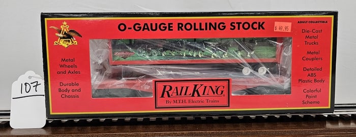 MTH Anheuser-Busch-Budweiser Flat Car w/Trailer