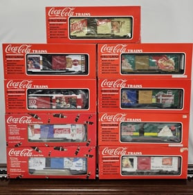 9 K-Line Coca Cola X-Mas Boxcars (NIB)