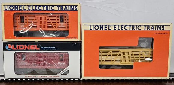 Lionel Animal Cars Lot of 3 (NIB)