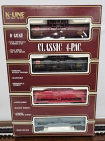 K-Line Classic 4-Pac Tank Car Set (NIB)