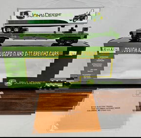 MTH Rail King John Deere Flat Car w/ Trailer