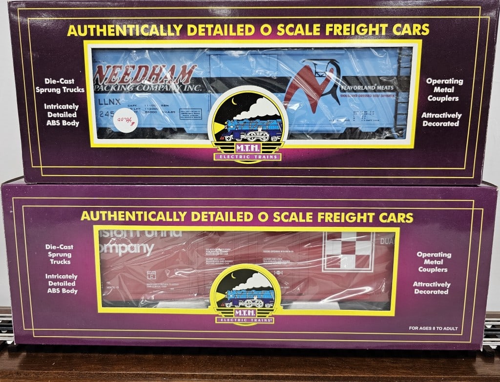 MTH O Scale Box Car Lot of Two (1 of 2)
