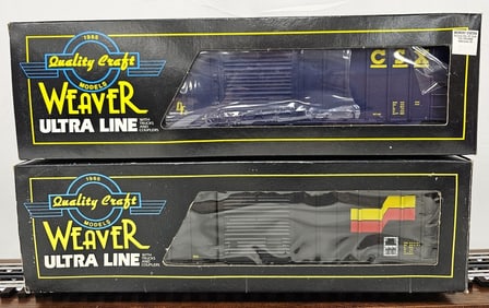 Weaver Box Car Lot of Two
