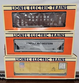 Lionel Boxcar Lot of Three (NIB)