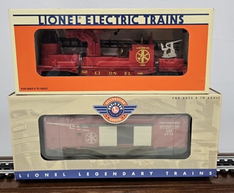 Lionel Fire Car Lot of Two (NIB)